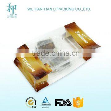 OEM factory customized printing laminated flat bottom heat sealed clear pouch