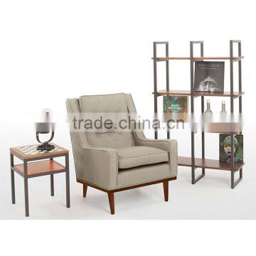 Wooden bedroom single sofa chair soft modern living room sofa chair