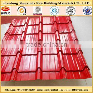 color roofing sheets/rib-type corrugated color roof