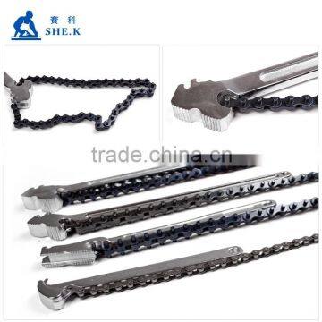 High Quality Alloy Stainless Steel Power Pipe Chain Wrench photo-3