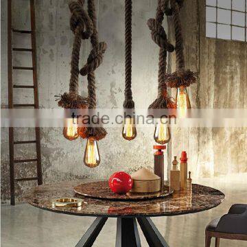 Retro DIY Art Hemp Rope Pendant Light 100cm Creative Hemp Rope E27 Lamp Length Can be Customized photo-5