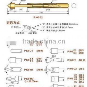 Supply Custom Spring Loaded Pogo Pin Connector Contact Probe Test Pin