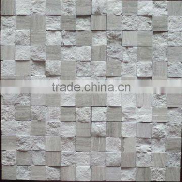 Wholesale Mixed color Glass stone cube 3d marble mosaic tiles                        
                                                Quality Choice