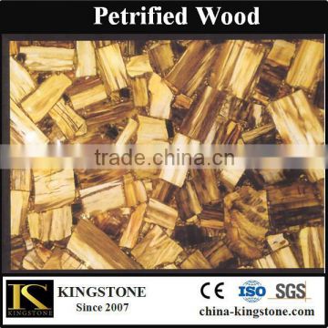 Cheapest high quality brown petrified wood marble slabs Wholesaler Price