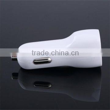 First rate OEM 5V 1A duckbilled portable dual port usb in car charger for iphone 5 samsung smartphone