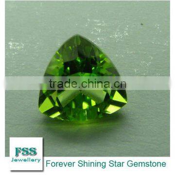 Peridot AAA Trillion Cut Calibrated Gemstones 7mm*7mm