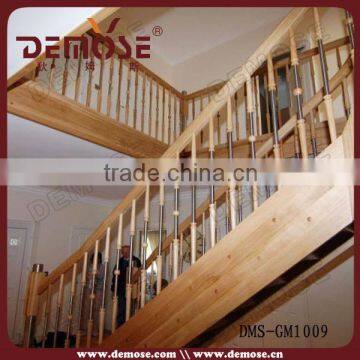 folding curved industrial portable wood stairs