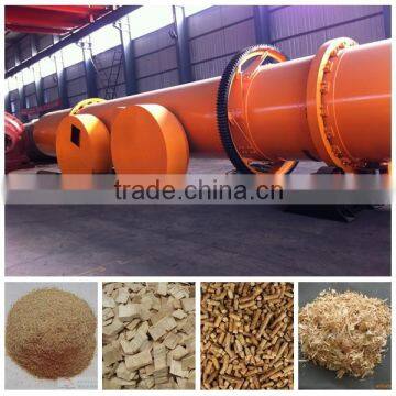 Wood Sawdust rotary drum dryer for sale //Henan Hongji export to EU