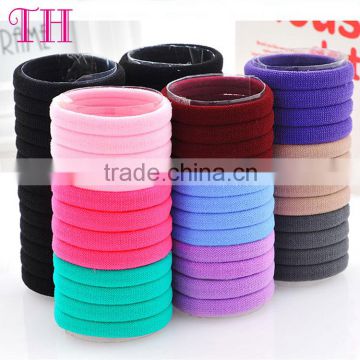 factory scrunchies hair accessories high quality custom design girl stretch nylon polyester colorful elastic hair band