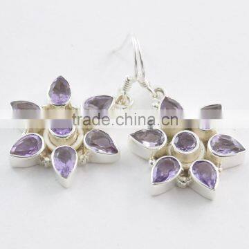 925 Sterling Silver Jewelry Wholesale Semi Precious Stone Pretty Earrings Beautiful Jewelry for Women