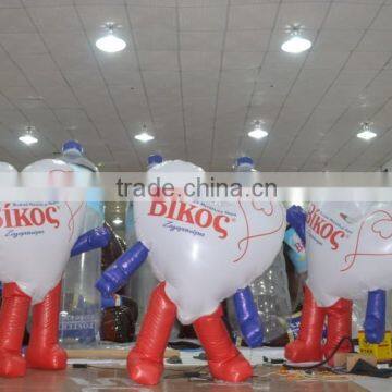 Custom make inflatable heart balloon, inflatable moving cartoon character balloon