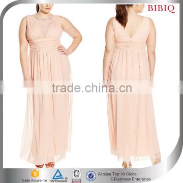 Women Summer Plus-Size Sleeveless Blouson Maxi Casual Dress