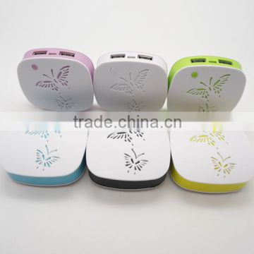 portable butterfly Power Bank for smartphone backup external battery as promotional gift