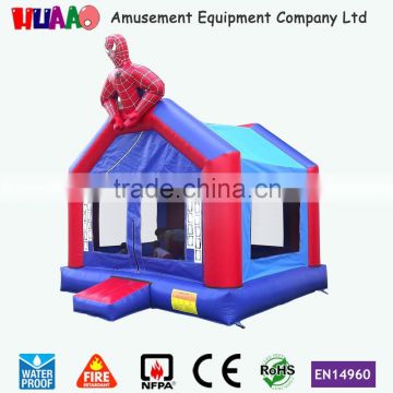 High quality cheap inflatable spider man bouncer castle bouncy house for sale