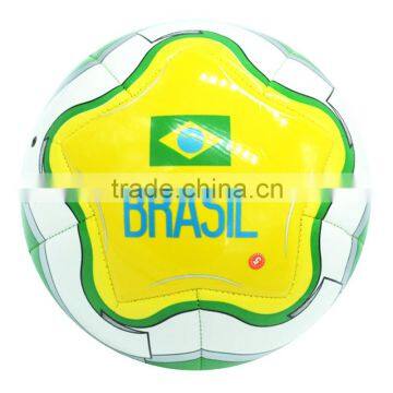 2016 logo printed pvc/pu/ tpu football soccer ball football