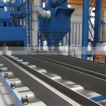 001A efficient roller type steel plate shotblast cleaning machine