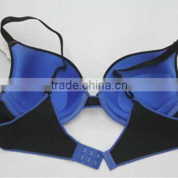 Sexy Laser Cut Contrast Color Design Young Girl Bra Push Up Bra photo-2