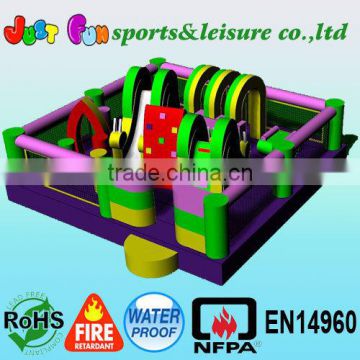 Attractive commercial inflatable fun city, mini inflatable funland for toddlers,kids inflatable playground