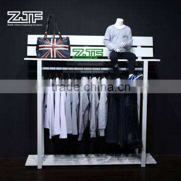 ZJF Top Design White Clothes Display Rack, Handbags Display Rack photo-2