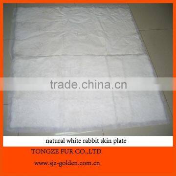 Nature White Rabbit Fur Plate SS