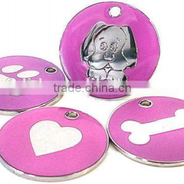 metal anodized aluminum dog tags with epoxy