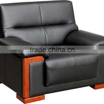 Modern design office sectional genuine leather sofa 1+3 seats OEM factory in China