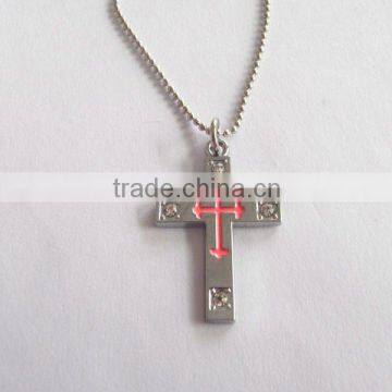 zinc alloy fashion cross neckalce