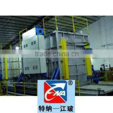 Super large machine for making Na-K fireproof glass sheets