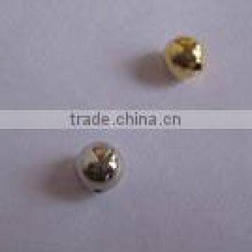 6MM Plain round gold beads