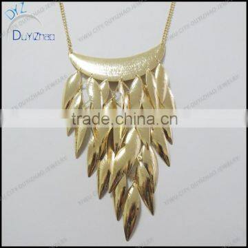 New arrival Chunky Chain Necklace,Gold Tassel Necklace,artificial gold long chain necklace