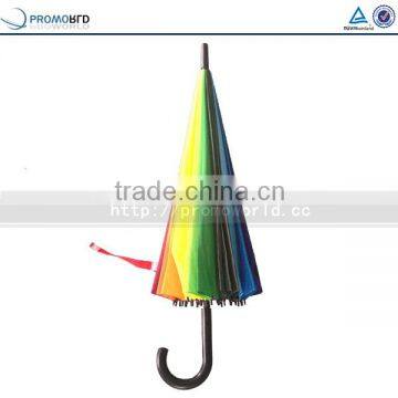Promotional Big Bright Rainbow Color Outdoor Rain Umbrella photo-4