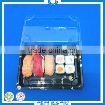 wholeslae Plastic Rectangular Fast Food sushi Trays , custom plastic sushi trays manufacturer