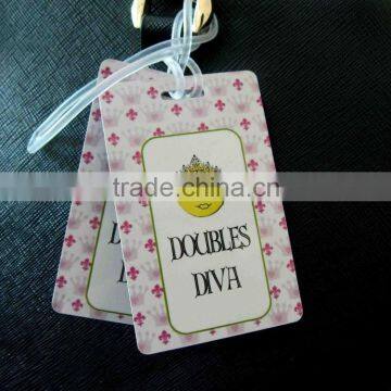 plastic wholesale luggage tags (M-PT354)