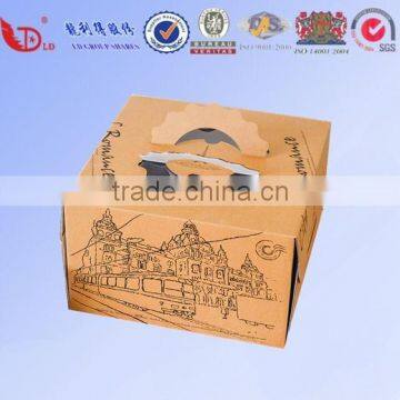 Wholesale cheap price brown kraft paper cake box