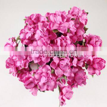 Cream Pink Handmade Mulberry Paper Flower, Wedding Party, Scrap-booking Crafts, Wholesale 21/612 photo-3