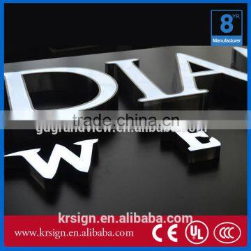 stainless steel mental sign letter logo sign and cheap price