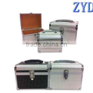 New design diamond shinning three-piece set aluminum spacious cosmet box ZYD-HZ7305