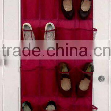 shoe rack closet organizer with 24 compartments,hanging storage bag ,hanging toy storage bag