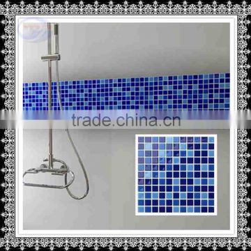 irregular shape washroom glass tile in modsic