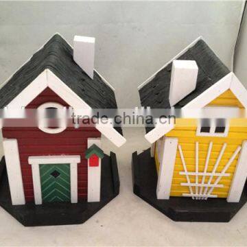 New arrival fresh handmade Birdnest nature wooden plywood MDF birdhouse pass FSC test