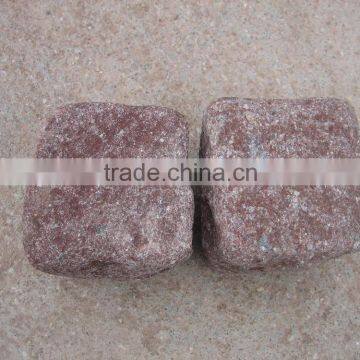 Red Porphyry Tumbled Cobble Stone Paver Stone