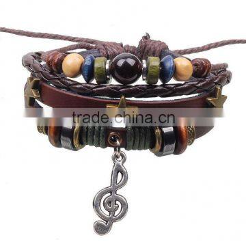 fashionable jewelry leather bracelet