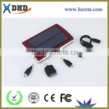 10000mah Solar Power Bank Dual USB Portable External Battery Charger For Mobile