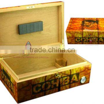 fashion design OEM custom wooden cigarette case