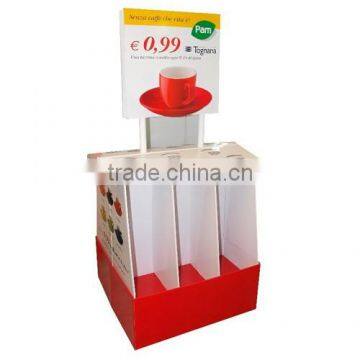 Cardboard Material Bottle Display Rack for Cup Promotion