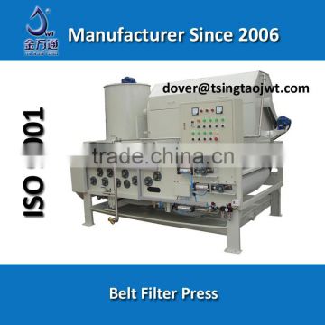 Belt filter press for sludge dewatering