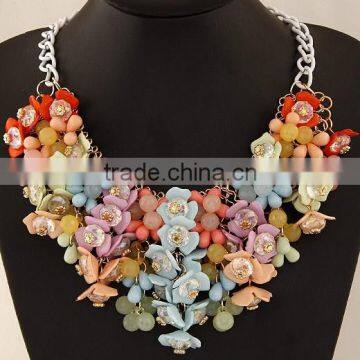 ODM/OEM Fashion Jewelry Factory heavy LITTLE LADYBUG BUG NECKLACE, flower necklace, statement necklace