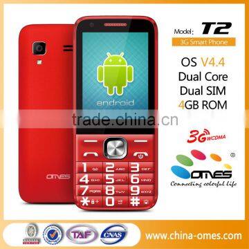 2.8 inch 3G android smart bar phone, android smartphone with touch screen and keypad, MTK6572 dual core