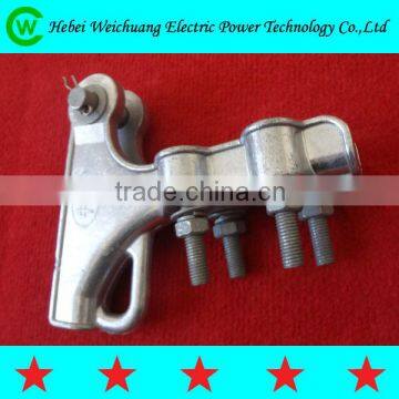 Aluminum alloy galvanized strain clamp overhead power line fitting