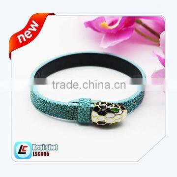 Fashion Brand Devil Rays Leather Bangle for Men and Women photo-5